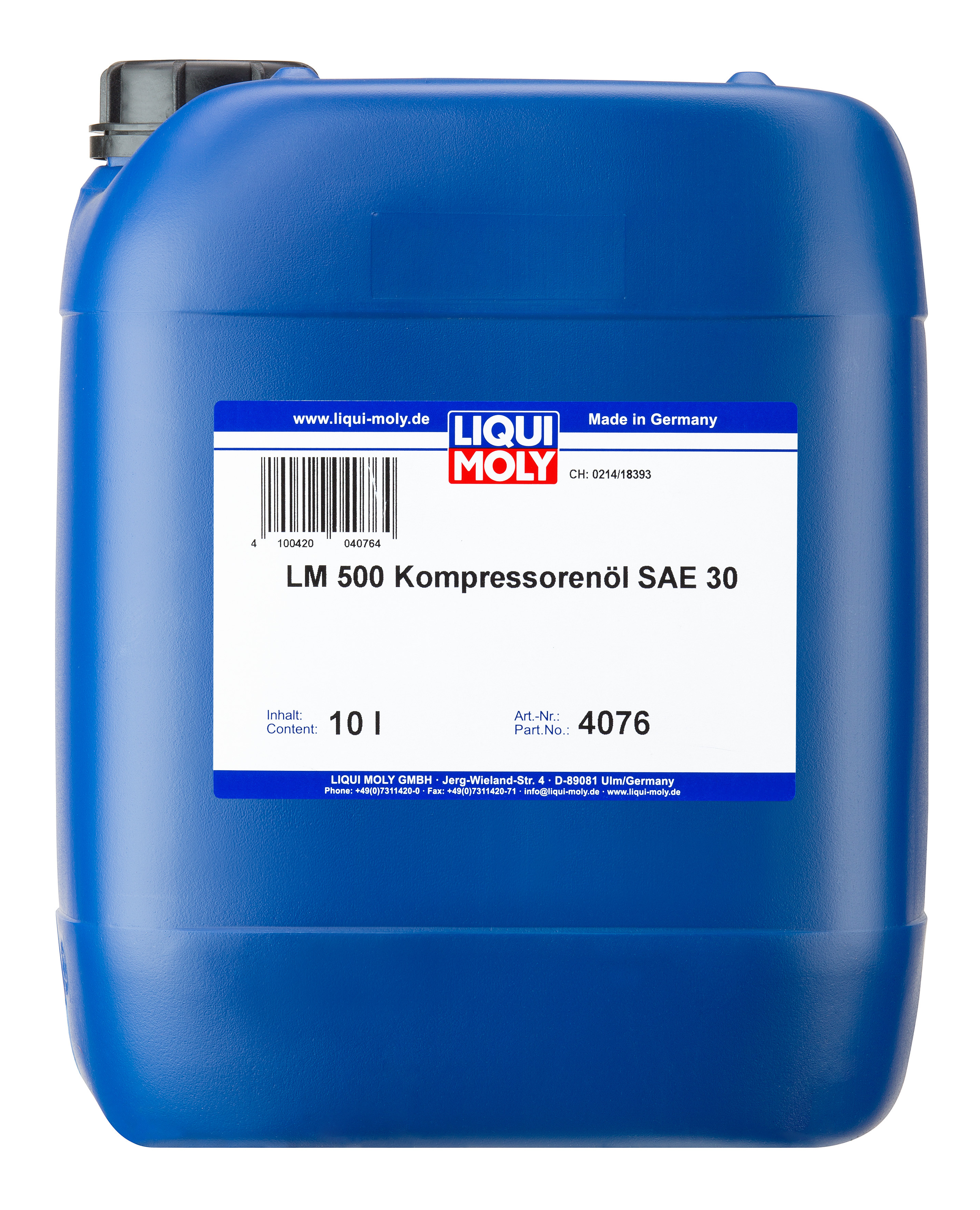 Синтетическое компрессорное масло Liqui Moly LM 500 Kompressorenoil 30 10л